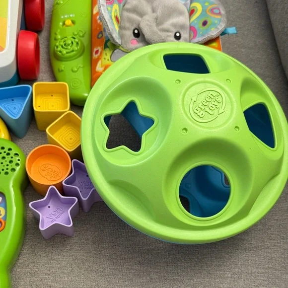 Leap food 100 animals, green toys shape sorter phone peek and play - Picture 3 of 6